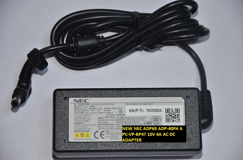 NEW NEC ADP69 ADP-40FH A 10V 4A AC DC ADAPTER PC-VP-BP47 4.8*1.7 NEW NEC ADP69 ADP-40FH A 10V 4A AC DC ADAPTER PC-VP-BP47 4.8*1.7